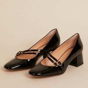 NWOT Rouje Babies in Noir Black size 37 7